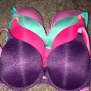LOT-4 NEW VICTORIA’S SECRET BRA’S!! 34D 💜💚💝